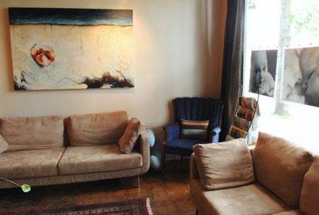 waiting area in midwife clinic